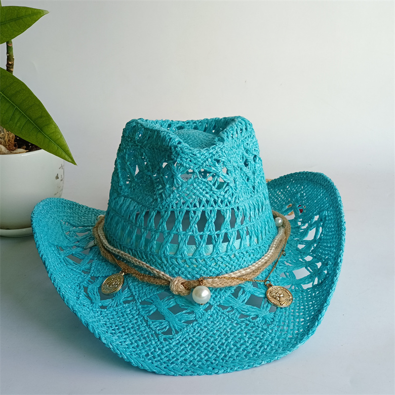 Cowboy Hat Straw - Chapeau de paille de cowboy western