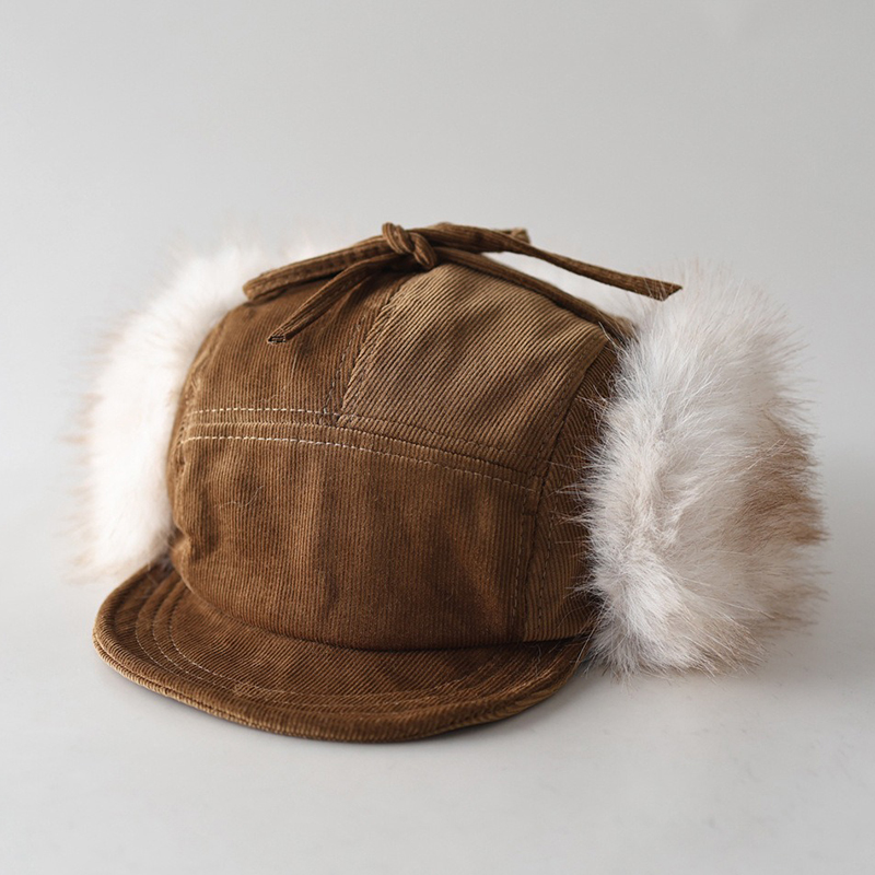 Bonnet bombardier en velours c - Corduroy Cap 5 Panel avis et prix